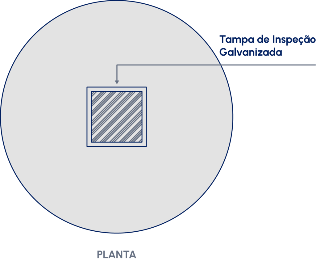 Tampa de Inspeção Galvanizada